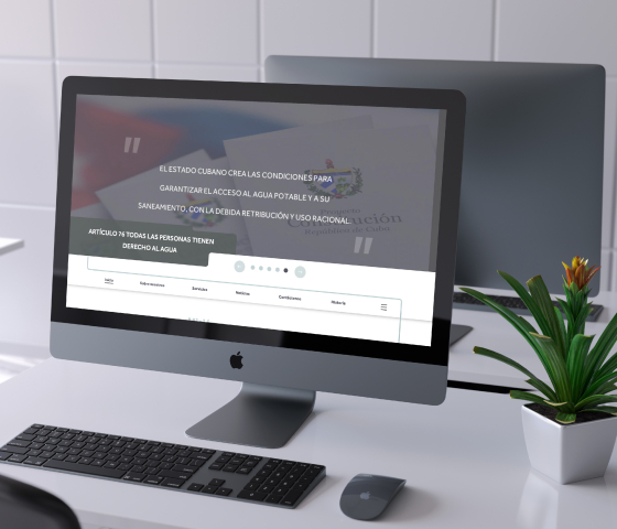 Sitio Web desarrollado por Lombao SURL a solicitud de la OSDE Agua y Saneamiento, con el fin de dar a a conocer la empresas que componen el Grupo Empresarial de Agua y Alcantarillados